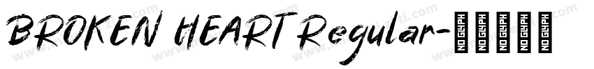 BROKEN HEART Regular字体转换
